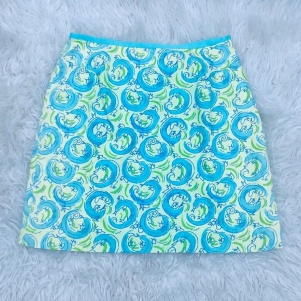 Lilly Pulitzer leapin lizard skirt